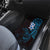 New Zealand Tuatara Plumeria Car Mats Maori Blue Koru Tribal Tattoo