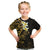 New Zealand Tuatara Plumeria Kid T Shirt Maori Gold Koru Tribal Tattoo