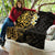 New Zealand Tuatara Plumeria Quilt Maori Gold Koru Tribal Tattoo