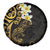 New Zealand Tuatara Plumeria Spare Tire Cover Maori Gold Koru Tribal Tattoo