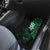 New Zealand Tuatara Plumeria Car Mats Maori Green Koru Tribal Tattoo