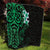 New Zealand Tuatara Plumeria Quilt Maori Green Koru Tribal Tattoo