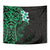 New Zealand Tuatara Plumeria Tapestry Maori Green Koru Tribal Tattoo