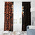 New Zealand Tuatara Plumeria Window Curtain Maori Orange Koru Tribal Tattoo