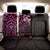 New Zealand Tuatara Plumeria Back Car Seat Cover Maori Pink Koru Tribal Tattoo