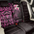 New Zealand Tuatara Plumeria Back Car Seat Cover Maori Pink Koru Tribal Tattoo