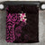 New Zealand Tuatara Plumeria Bedding Set Maori Pink Koru Tribal Tattoo