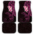 New Zealand Tuatara Plumeria Car Mats Maori Pink Koru Tribal Tattoo