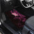 New Zealand Tuatara Plumeria Car Mats Maori Pink Koru Tribal Tattoo