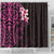 New Zealand Tuatara Plumeria Shower Curtain Maori Pink Koru Tribal Tattoo