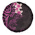 New Zealand Tuatara Plumeria Spare Tire Cover Maori Pink Koru Tribal Tattoo