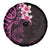 New Zealand Tuatara Plumeria Spare Tire Cover Maori Pink Koru Tribal Tattoo