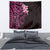 New Zealand Tuatara Plumeria Tapestry Maori Pink Koru Tribal Tattoo