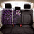 New Zealand Tuatara Plumeria Back Car Seat Cover Maori Purple Koru Tribal Tattoo