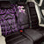 New Zealand Tuatara Plumeria Back Car Seat Cover Maori Purple Koru Tribal Tattoo