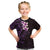 New Zealand Tuatara Plumeria Kid T Shirt Maori Purple Koru Tribal Tattoo