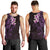 New Zealand Tuatara Plumeria Men Tank Top Maori Purple Koru Tribal Tattoo