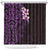 New Zealand Tuatara Plumeria Shower Curtain Maori Purple Koru Tribal Tattoo