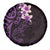 New Zealand Tuatara Plumeria Spare Tire Cover Maori Purple Koru Tribal Tattoo