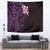 New Zealand Tuatara Plumeria Tapestry Maori Purple Koru Tribal Tattoo