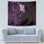 New Zealand Tuatara Plumeria Tapestry Maori Purple Koru Tribal Tattoo