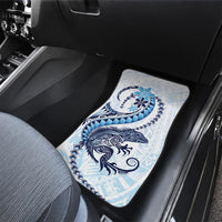 Blue Maori Tuatara Car Mats Luxury Pastel Pattern LT01 - Polynesian Pride