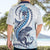 Blue Maori Tuatara Hawaiian Shirt Luxury Pastel Pattern