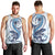 Blue Maori Tuatara Men Tank Top Luxury Pastel Pattern