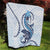 Blue Maori Tuatara Quilt Luxury Pastel Pattern