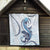 Blue Maori Tuatara Quilt Luxury Pastel Pattern