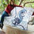 Blue Maori Tuatara Quilt Luxury Pastel Pattern