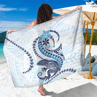 Blue Maori Tuatara Sarong Luxury Pastel Pattern