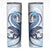 Blue Maori Tuatara Skinny Tumbler Luxury Pastel Pattern