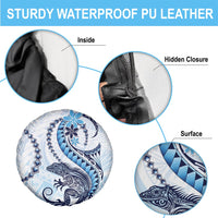 Blue Maori Tuatara Spare Tire Cover Luxury Pastel Pattern LT01 - Polynesian Pride