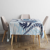 Blue Maori Tuatara Tablecloth Luxury Pastel Pattern LT01 - Polynesian Pride