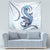 Blue Maori Tuatara Tapestry Luxury Pastel Pattern