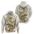 Gold Maori Tuatara Hoodie Luxury Pastel Pattern