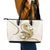 Gold Maori Tuatara Leather Tote Bag Luxury Pastel Pattern