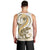 Gold Maori Tuatara Men Tank Top Luxury Pastel Pattern