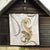 Gold Maori Tuatara Quilt Luxury Pastel Pattern