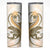 Gold Maori Tuatara Skinny Tumbler Luxury Pastel Pattern