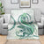 Green Maori Tuatara Blanket Luxury Pastel Pattern