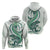 Green Maori Tuatara Hoodie Luxury Pastel Pattern