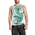 Green Maori Tuatara Men Tank Top Luxury Pastel Pattern