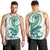 Green Maori Tuatara Men Tank Top Luxury Pastel Pattern