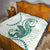 Green Maori Tuatara Quilt Luxury Pastel Pattern