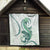 Green Maori Tuatara Quilt Luxury Pastel Pattern