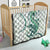 Green Maori Tuatara Quilt Luxury Pastel Pattern