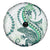 Green Maori Tuatara Spare Tire Cover Luxury Pastel Pattern