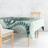 Green Maori Tuatara Tablecloth Luxury Pastel Pattern LT01 - Polynesian Pride
